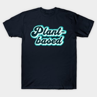 Retro Plant-Based Graphic Logo T-Shirt